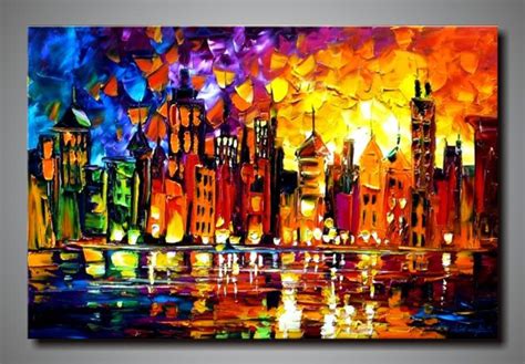 2019 100 Hand Painted Large Canvas Oil Painting Modern
