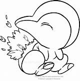 Cyndaquil Coloring Pokemon Pages Drawing Getdrawings Getcolorings sketch template