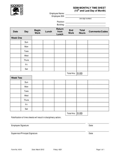 printable biweekly timesheet