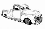 Coloring Truck Pages Lowrider Color Old Vintage Cars Trucks Chevy Choose Board Drawings Book sketch template