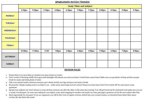 create  revision timetable  revise effectively revision timetable gcse revision