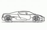 Ausmalbilder Furious Koenigsegg Ccr sketch template