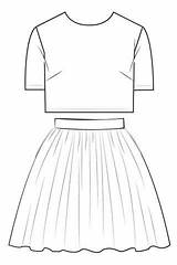 Gigi Lernen Entwerfen Kleidung sketch template