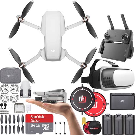 restored dji mavic mini quadcopter drone fly  combo  headset bundle refurbished