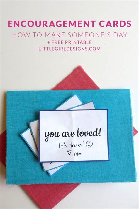 encouragement cards    printable jennie moraitis