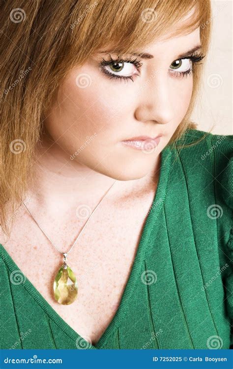 young female stock image image  necklace peeping model