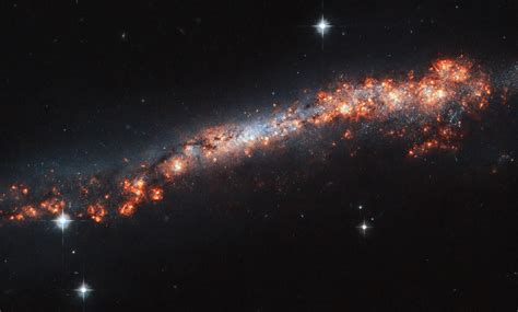 image release hubbles weird perspective   spiral galaxy