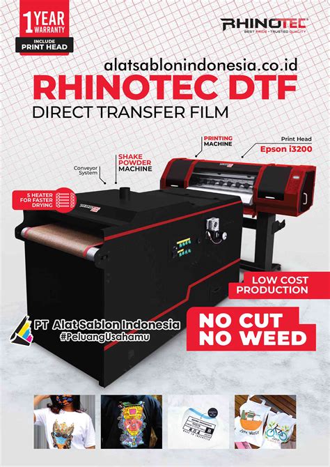 mesin sablon digital rhinotec dtf direct transfer film pt alat sablon indonesia