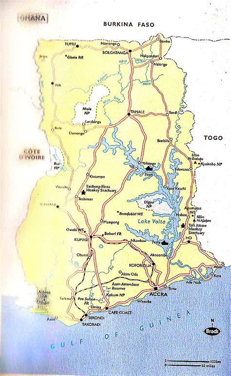 detailed road map  ghana ghana detailed road map vidianicom