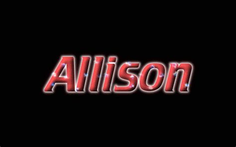 allison logo herramienta de diseño de nombres gratis de flaming text