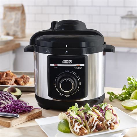 analog electric pressure cooker  quart dash touch  modern