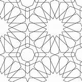 Islamic Patterns Pattern Geometric Davidmus Dk Colouring sketch template