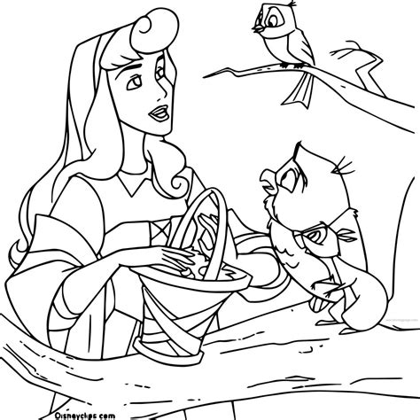 Disney Aurora Sleeping Beauty At Coloring Pages 10