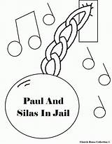 Paul Silas Coloring Jail Pages Prison Craft Sheets Kids Printable School Crafts Church Vbs Preschool Sunday Acts Popular Bible sketch template
