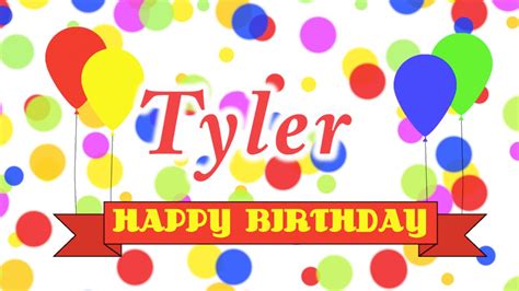 happy birthday tyler song youtube