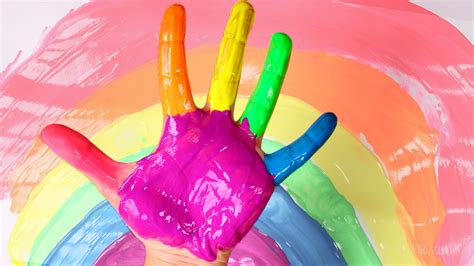 pintar arcoiris 🌈 aprende los colores pintando el arcoiris aprender jugando en español youtube