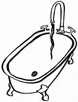 Drawing Bathtub Tub Climate Change Getdrawings Clawfoot sketch template