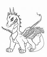 Ausmalbilder Drachen Dragones Drache Dragón sketch template