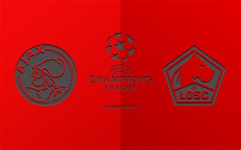 wallpapers ajax amsterdam  losc lille football match  champions league promo