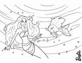 Barbie Coloring Mermaid Pages Merliah Beautiful Fish Color Kids Print Friend Printable Tale sketch template