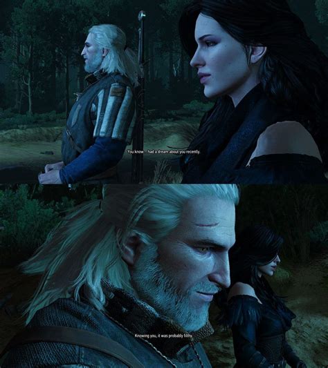 some geralt and yennefer chemistry ♥ the witcher game