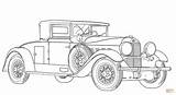 Coloring Old Car Fashioned Cars Pages Printable Drawing School Drawings Outline Kids Classic Colouring Print Supercoloring Truck Vintage Collection Ford sketch template