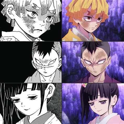 kimetsu no yaiba manga vs anime comparison kimetsunoyaiba