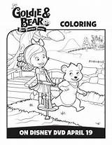 Goldie Bear Coloring sketch template