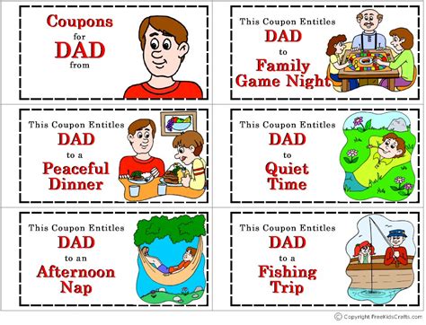 coupon book  dad