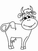 Cow Coloring Pages Vaca Print Cute Kids Colorear Cows Para Dibujos Toro sketch template