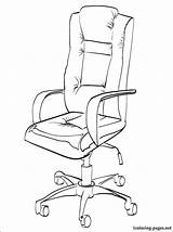 Coloring Chair Getdrawings sketch template