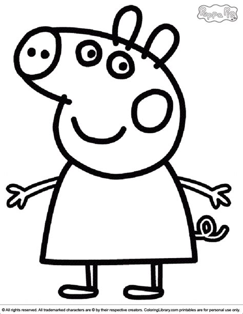 peppa pig coloring pages  print  color print color craft