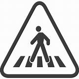 Pedestrian Crosswalk Warning Iconfinder sketch template