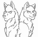 Coloring Wolf Pages Anime Angry Downloadable Coloringhome Via Printable sketch template