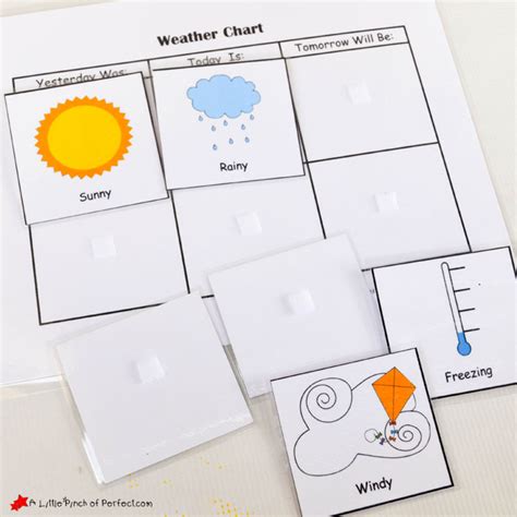 printable weather chart  home  school   pinch  perfect
