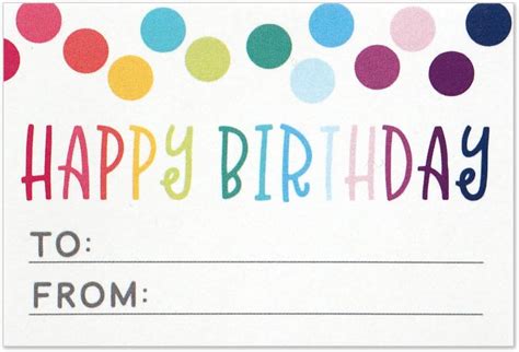 birthday tags printable