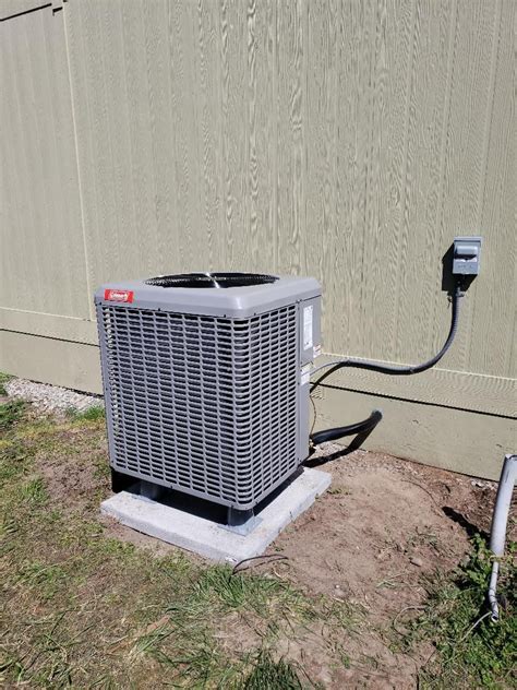 installed coleman heat pump  brand  mobile home  added efficiency  mobile homes