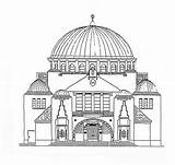 Synagogue Building Coloring Pages Landmarks Colouring Kids Choose Board Sheets sketch template