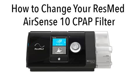 replace  resmed airsense  cpap filter youtube