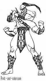 Mortal Kombat Goro Scorpion Kidsworksheetfun Entitlementtrap sketch template