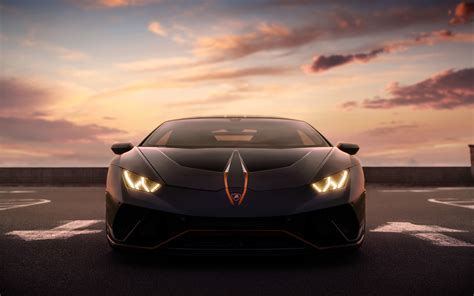 wallpapers lamborghini huracan front view  hypercars