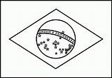 Flag Brazil Coloring Popular sketch template