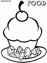 Food Coloring Pages Cute sketch template
