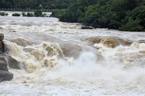 rivers overflow due  incessant rains  mysuru