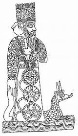 Marduk Dragon Babylon Snake Chronicle Weidner His Livius Abc Creation Gods sketch template
