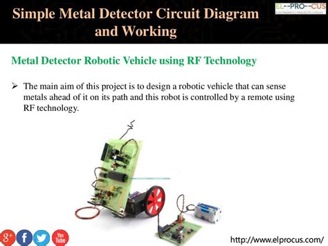 simple metal detector circuit diagram  working