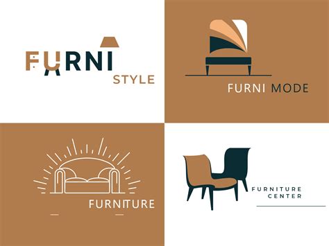 elegant logo designs   furniture  consolebit technologies  dribbble