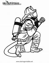 Coloring Pages Firefighter Fire Choose Board Department Drawing sketch template