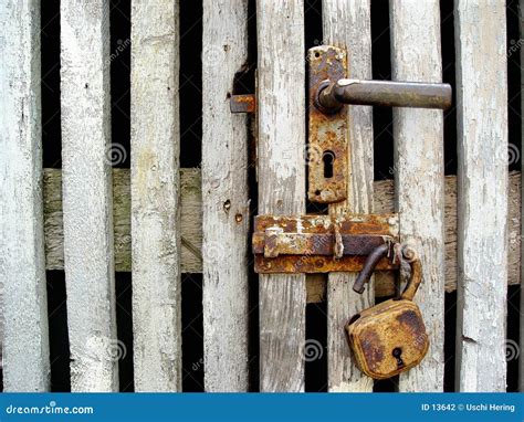 rusty lock stock photo image  rusted gate times shack