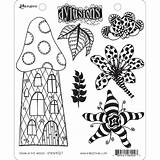 Dylusions Cling Woods sketch template
